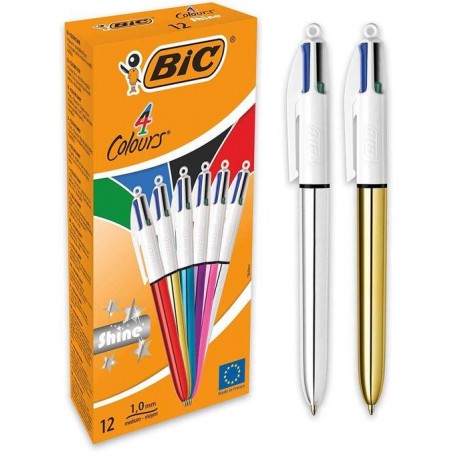 Boligrafo bic 4 colores shine