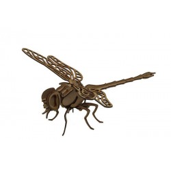 Maqueta libélula 3D 1 plancha dificultad 3
