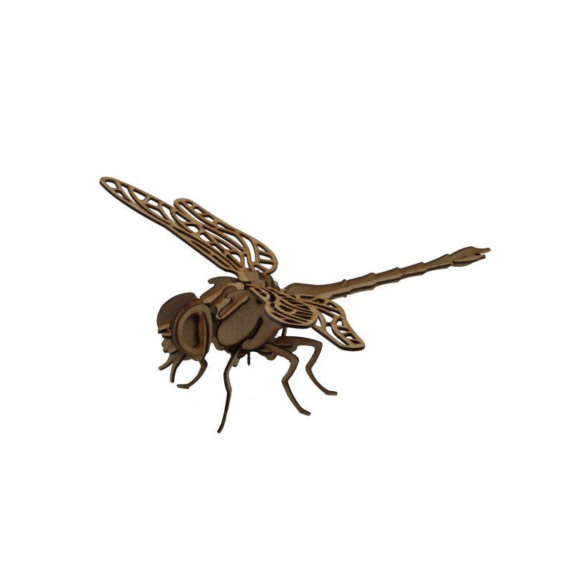 Maqueta libélula 3D 1 plancha dificultad 3