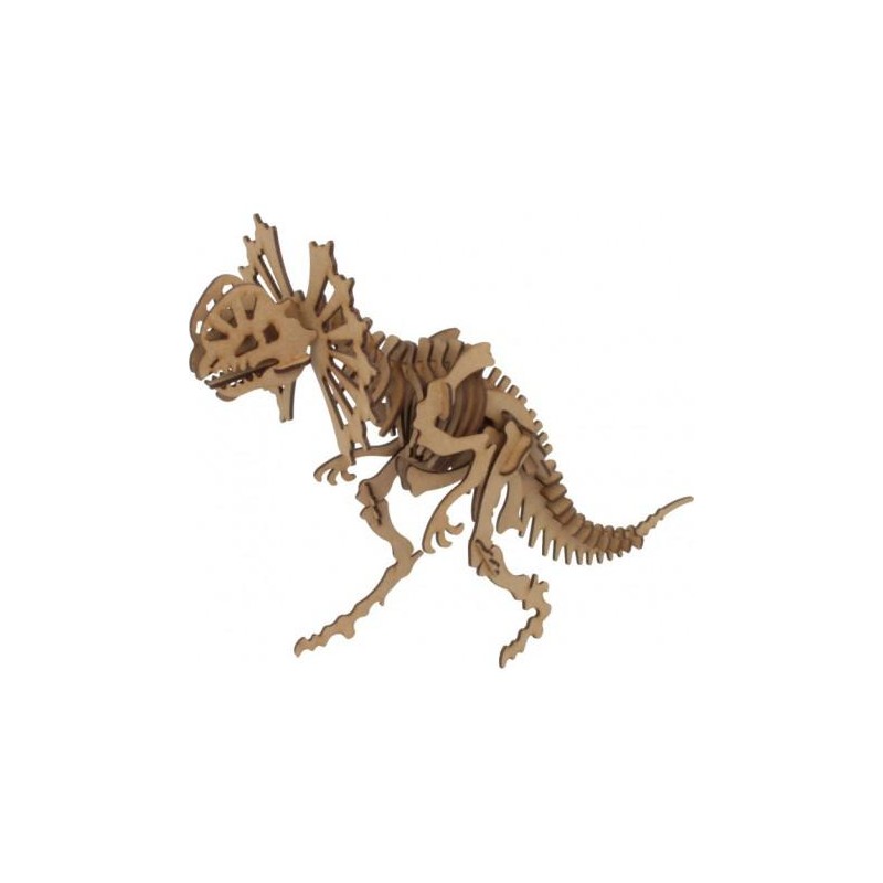 Maqueta dilophosaurus classic 3D 1 plancha D4