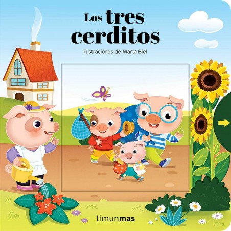 Los tres cerditos  Libro de pestañas