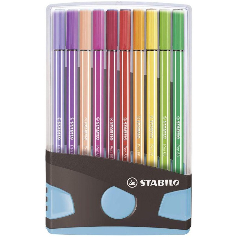 Estuche 20 colores colorparade stabilo point 68