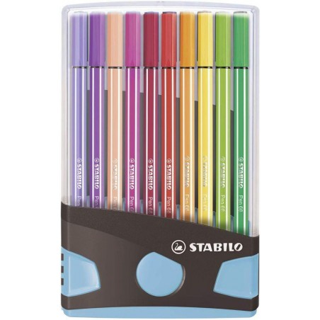 Estuche 20 colores colorparade stabilo point 68