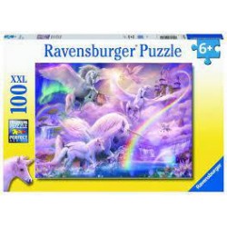 Puzzle 100 piezas XXL unicornios pegaso