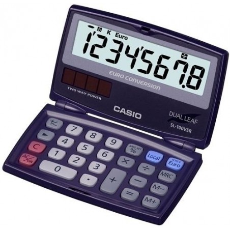 Calculadora de bolsillo casio 8 digitos SL-100 VER