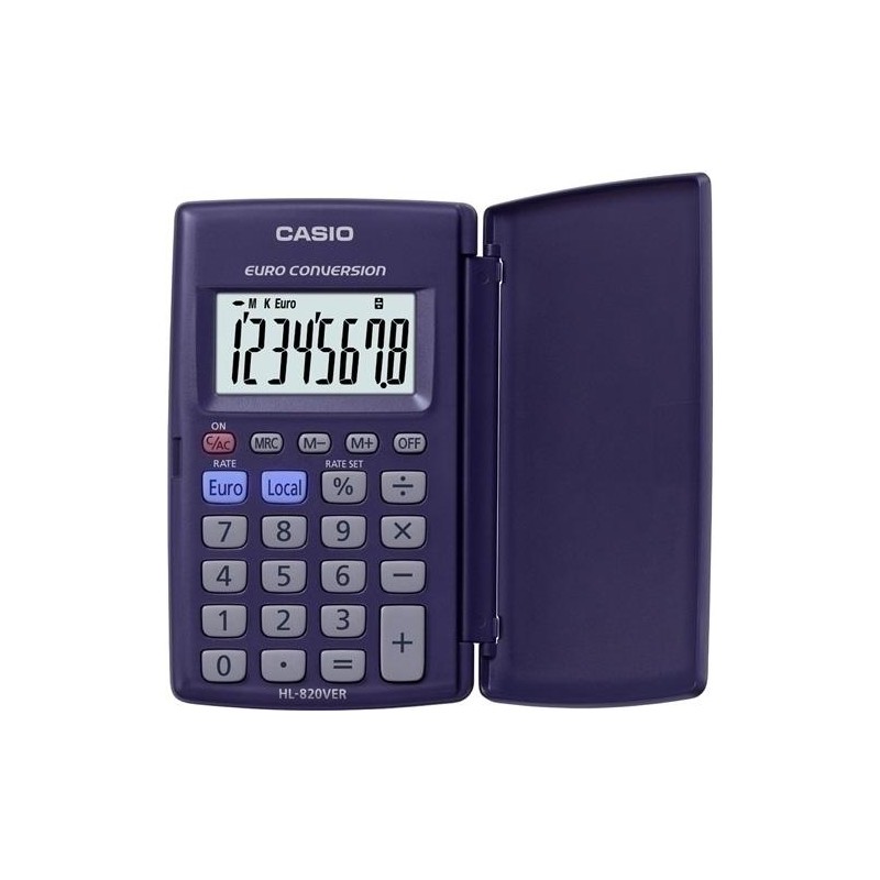 Calculadora de bolsillo casio 8 digitos HL-820 VER
