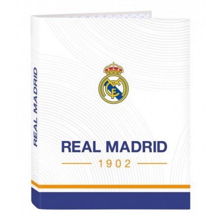 Carpeta 4 anillas mixtas folio Real Madrid