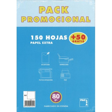 Papel A4 80 gramos 150   50 hojas gratis