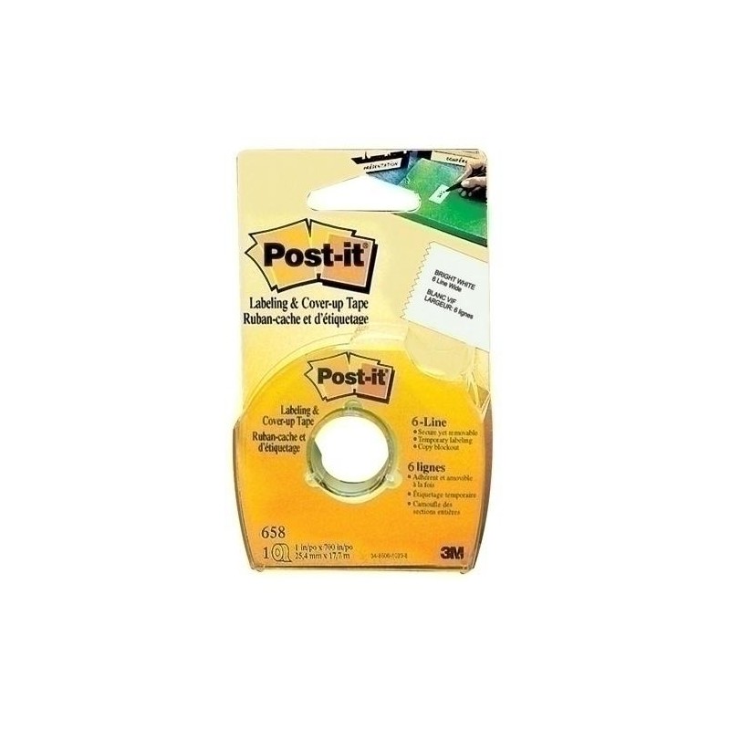 Cinta para ocultar y etiquetar post-it 25mmx17 7m Cinta para ocultar y etiquetar post-it 25mmx17 7m