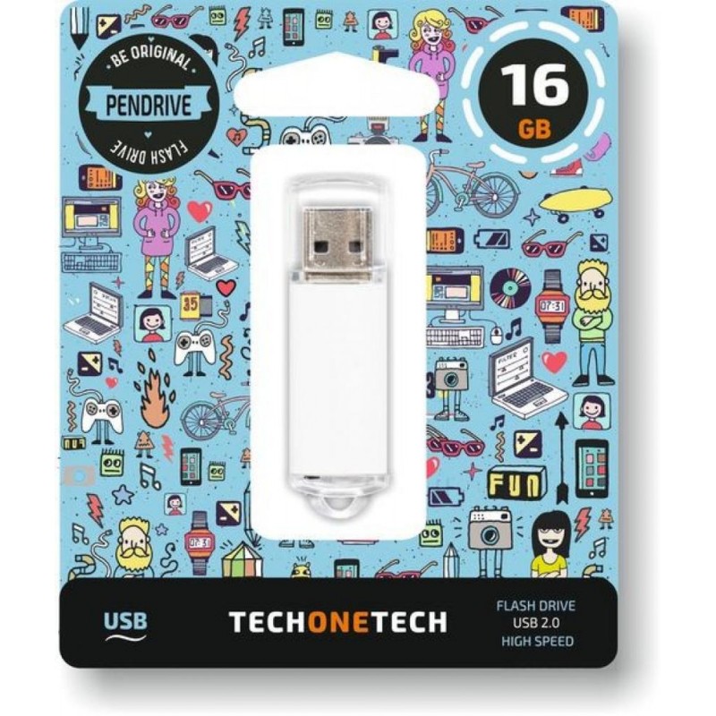 Memoria usb 16 GB 2 0 blanco